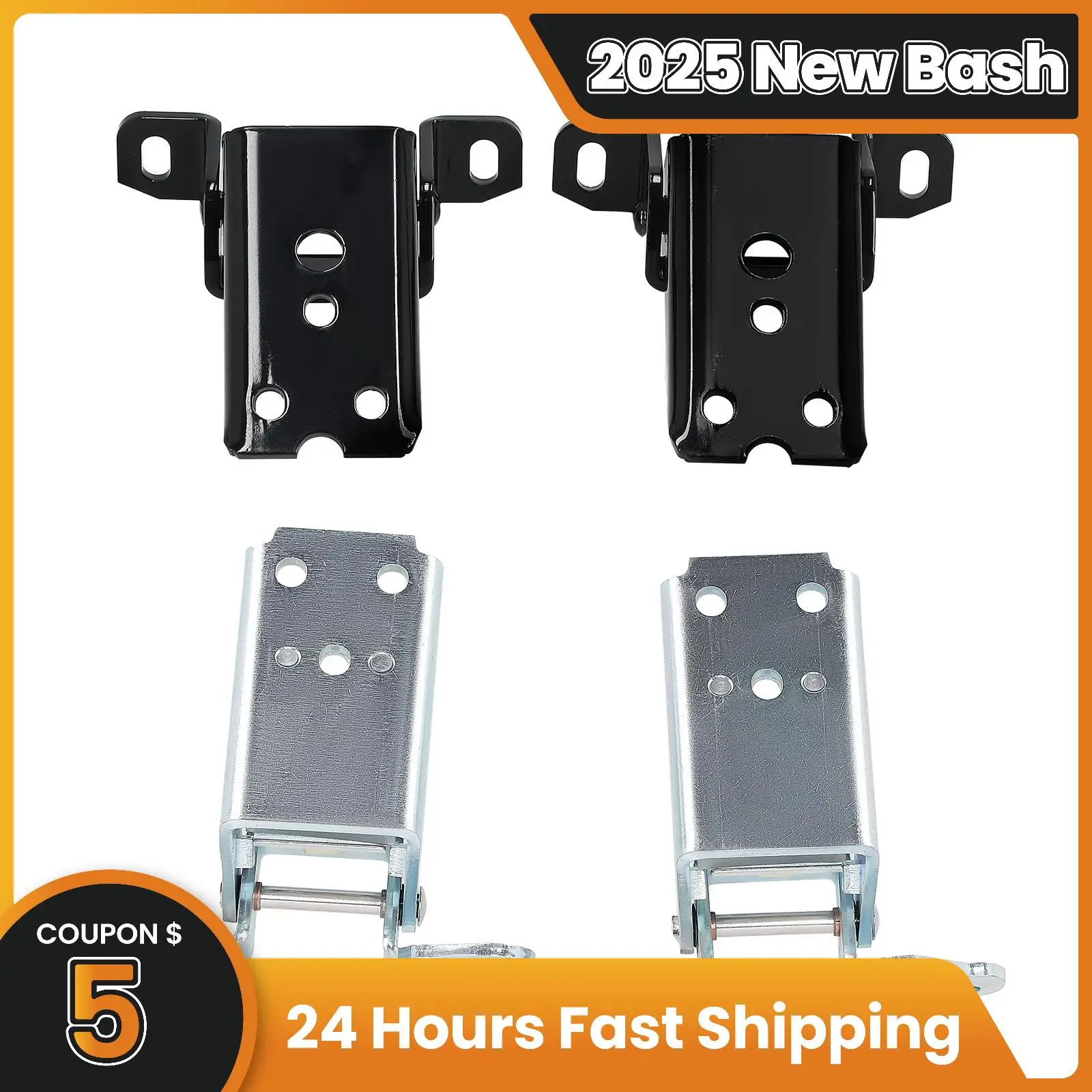 

Door Hinge Upper Lower Left & Right Side Set for Ford Bronco F-150 F-250 1980-1996 Brand New Upper