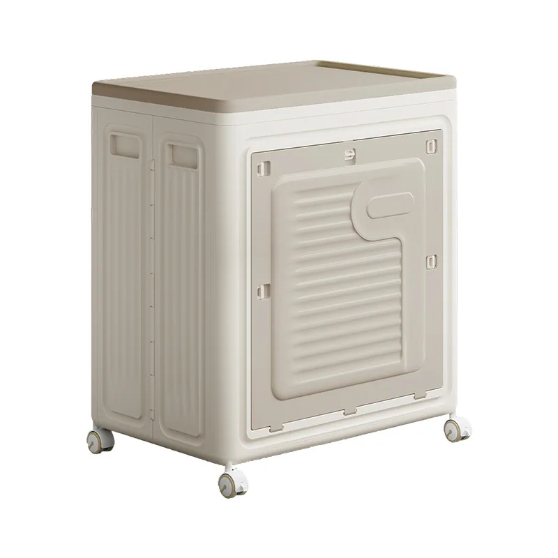 

Clothes Storage Box Foldable Clothes Quilt Storage Storage Box Large Capacity Household Flip Finishing Box with Pulley