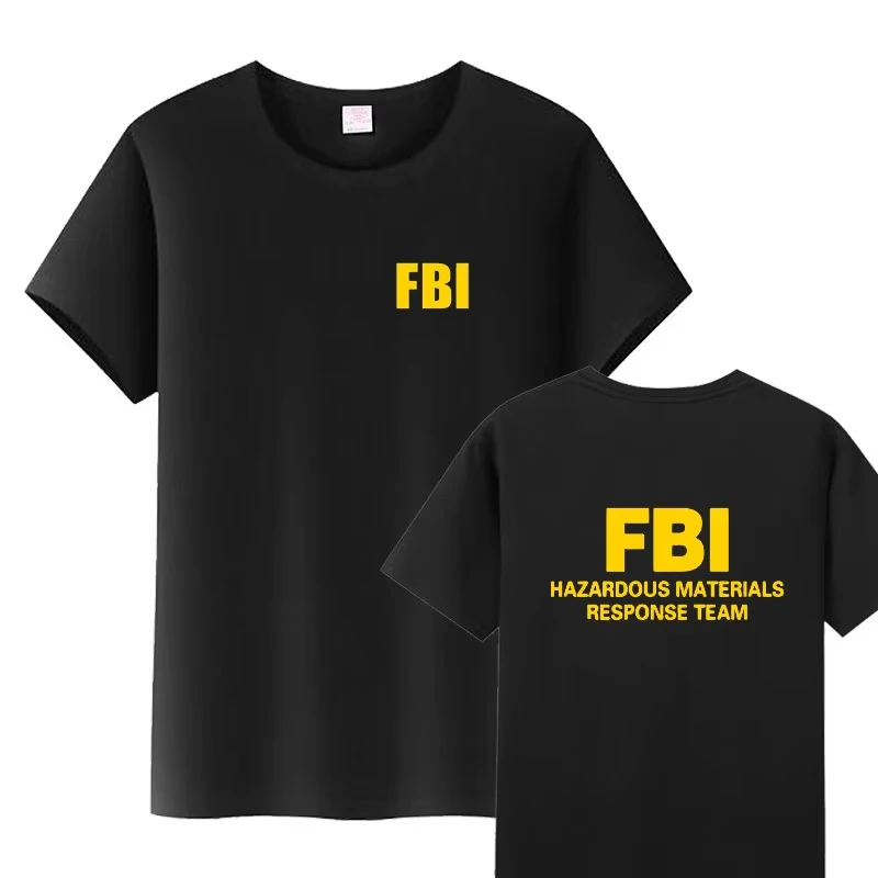 2026 FBI - The Evidence Response Team of The US Federal Bureau of Investigation. Pure Cotton Short-sleeved T-shirt Ins Y2k