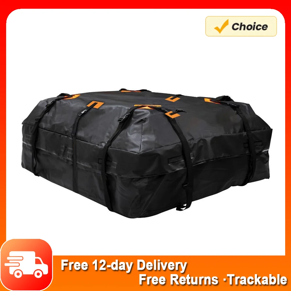 

600D Waterproof Cargo Bag Car Roof Cargo Carrier Universal Luggage Bag Storage Cube Bag 20 Cubic feet for All Cars