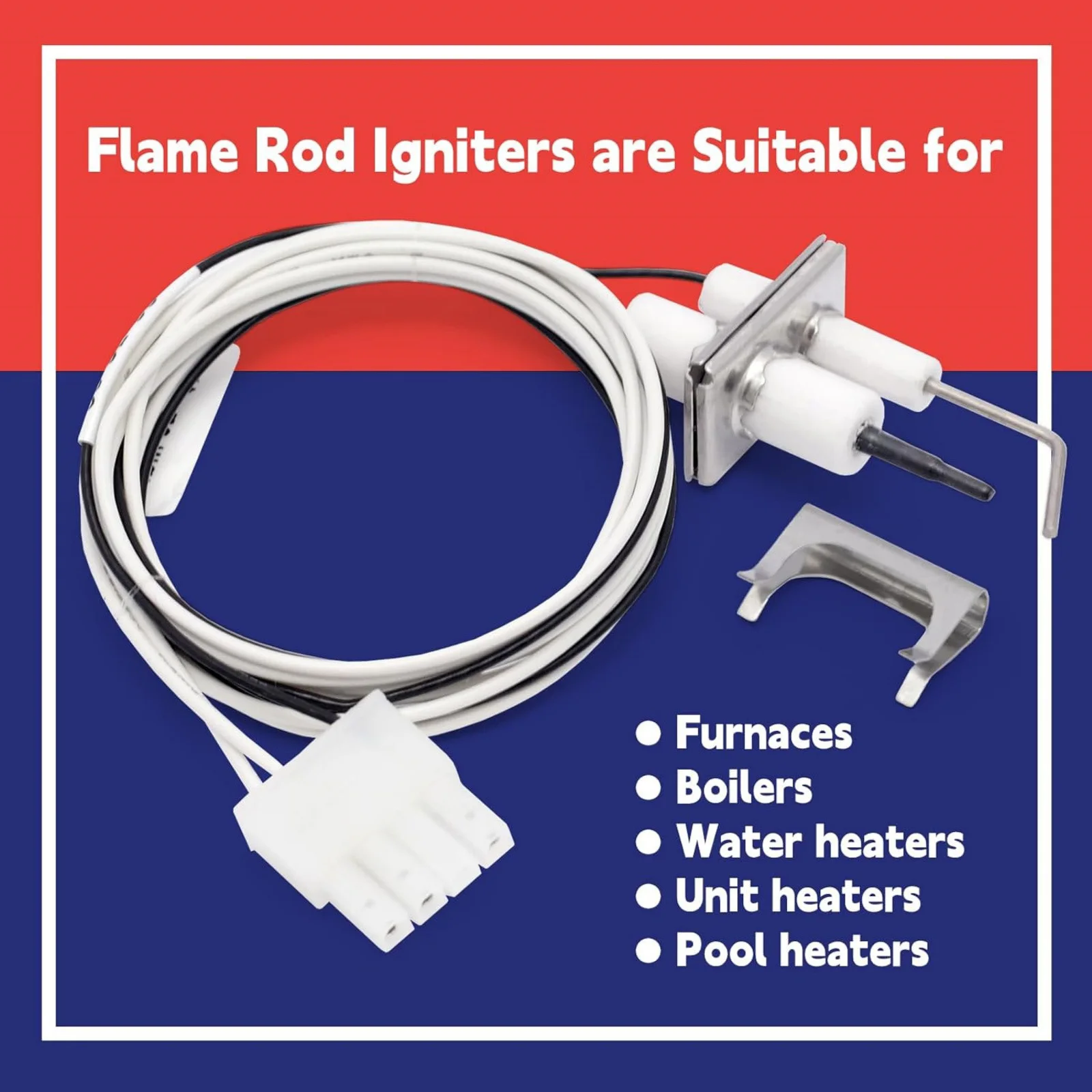 

1 шт. электрод розжига (пламенный стержень) 24В из нитрида кремния Q3400A1040 Q3450 Q3480 для печи Honeywell Smart Valve SV9500 SV9600