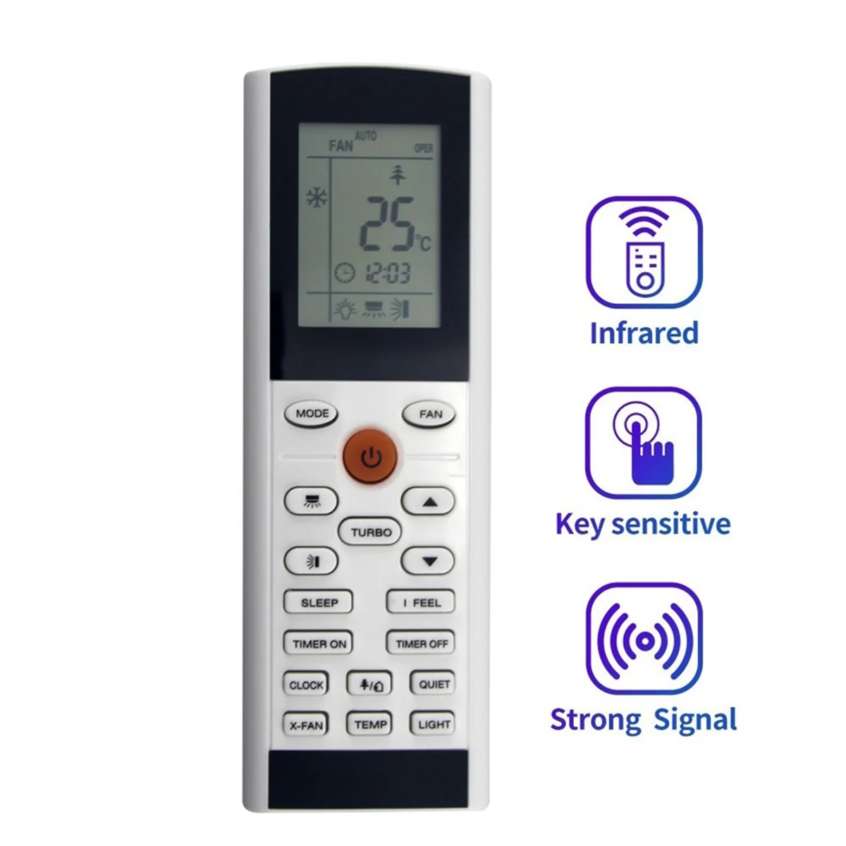 M16KYAC1FB Replace AC Remote Control for Gree YACIFB YAC1FB YACIFBI YACIFB6 Air Condtioner