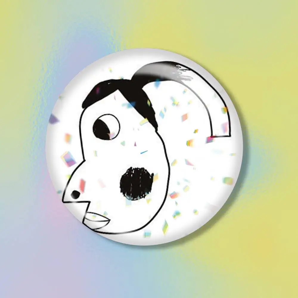 New Funny TrollFace  Brooch Metal Decorative Brooch Pins for Backpack Clothes Jacket Accessories,Souvenir.