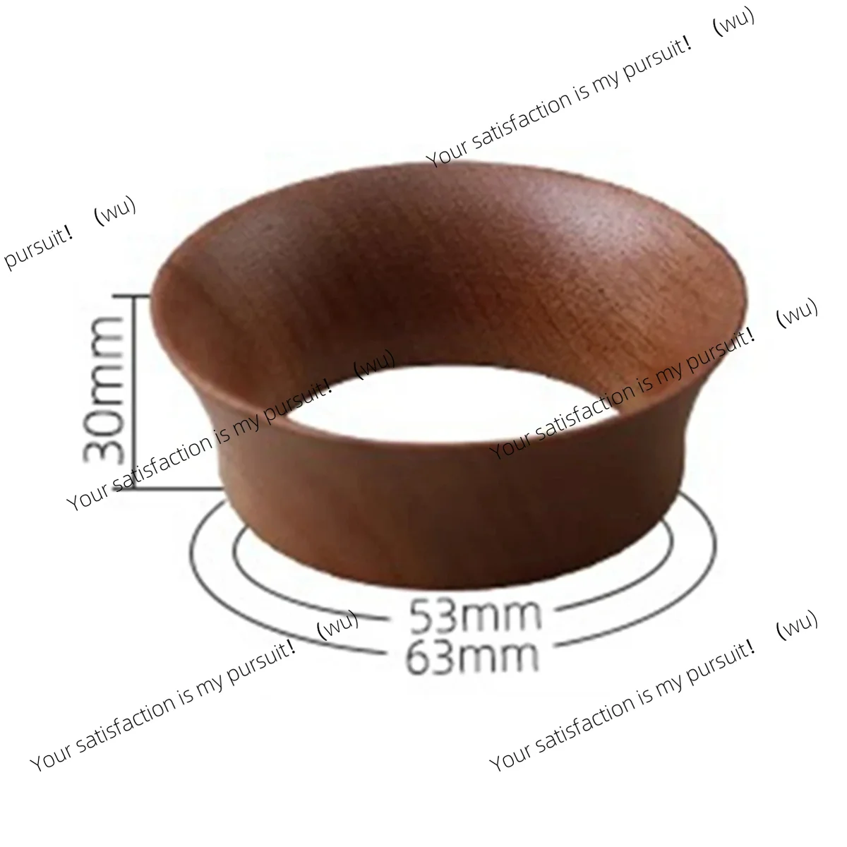 popular Coffee Dosing Ring Funnel Magnetic 58MM Walnut for Delonghi E61 Portafilter Espresso Accessories