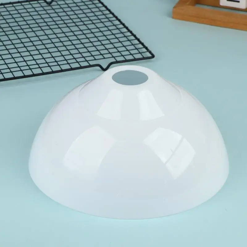 SU 245MM Opening White PP Plastic Lamp Shades With Bowl Pattern For E27 Torchiere Lamp Cover Replacement Lighting Accessory