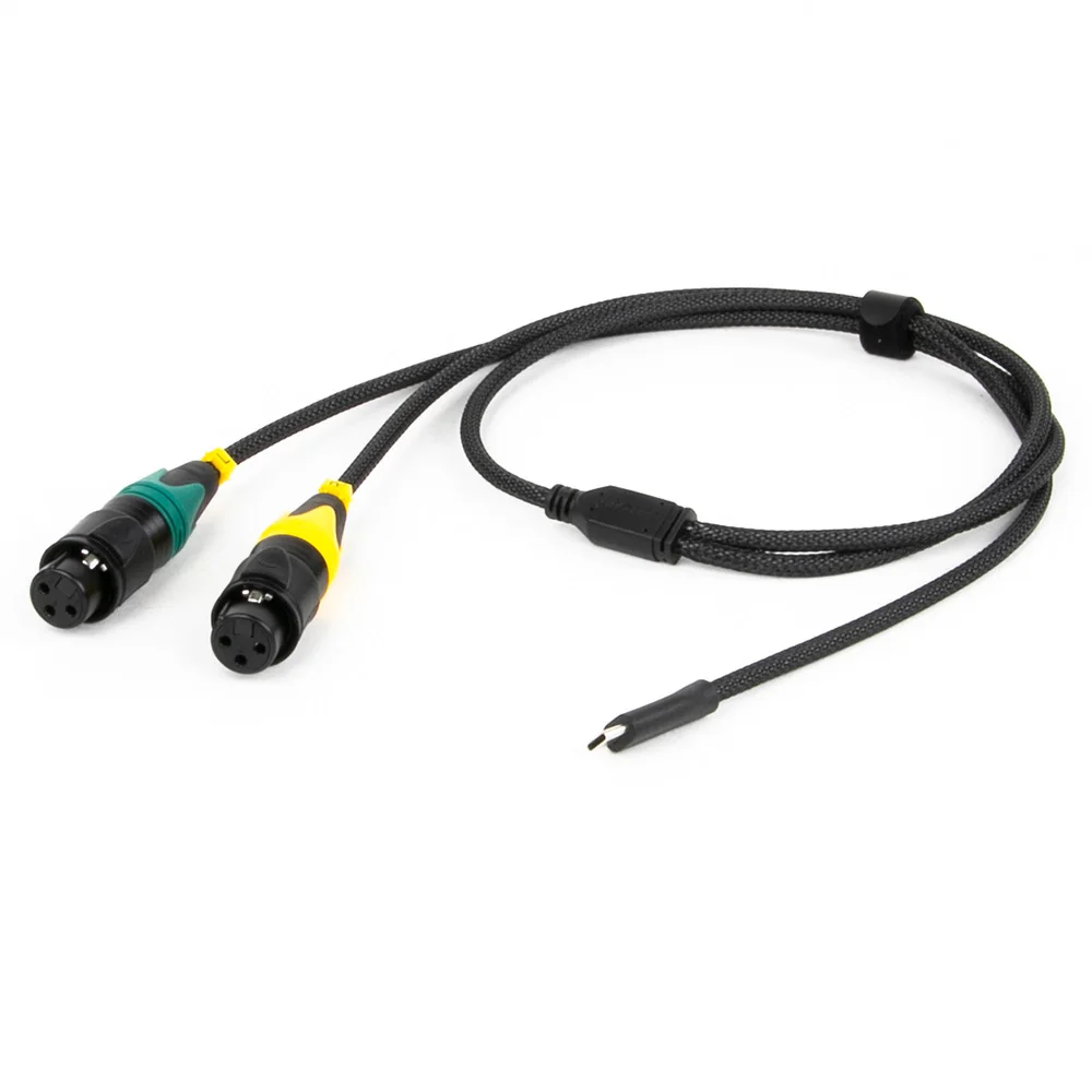 Cavo adattatore convertitore audio USB tipo C a doppio XLR, altoparlante attivo con connessione USB C per telefono cellulare, cavo audio amplificatore di potenza
