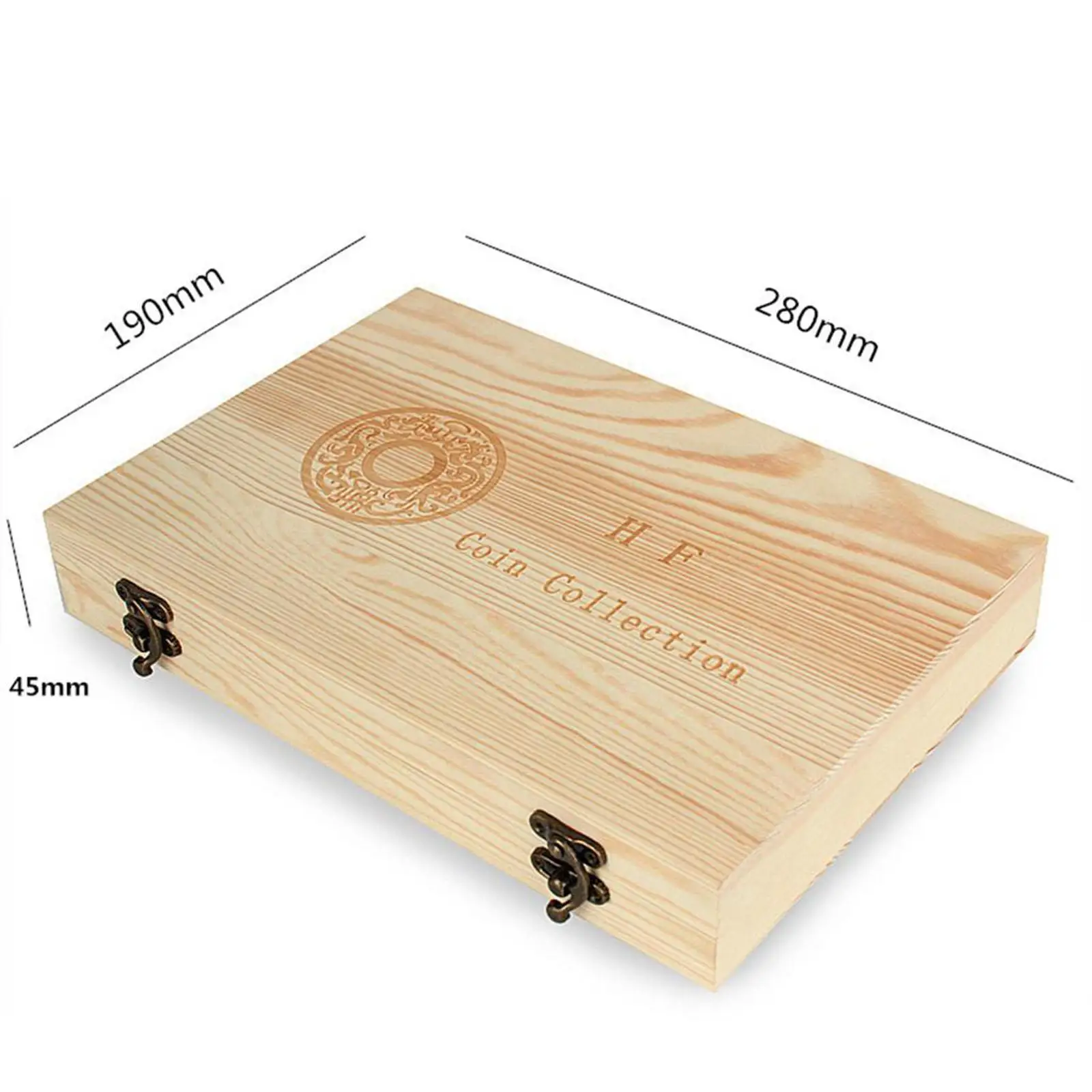 100 capsule con supporto per guarnizione in schiuma, scatola di legno, forniture per la raccolta