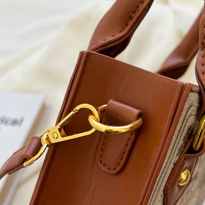Neue Katzenelfen-Handtasche: Stylische, vielseitige Damen-Umhängetasche, trendige Fantasy-Schultertasche, quadratische Tragetasche, Aktentasche mit Stauraum – Detail 23