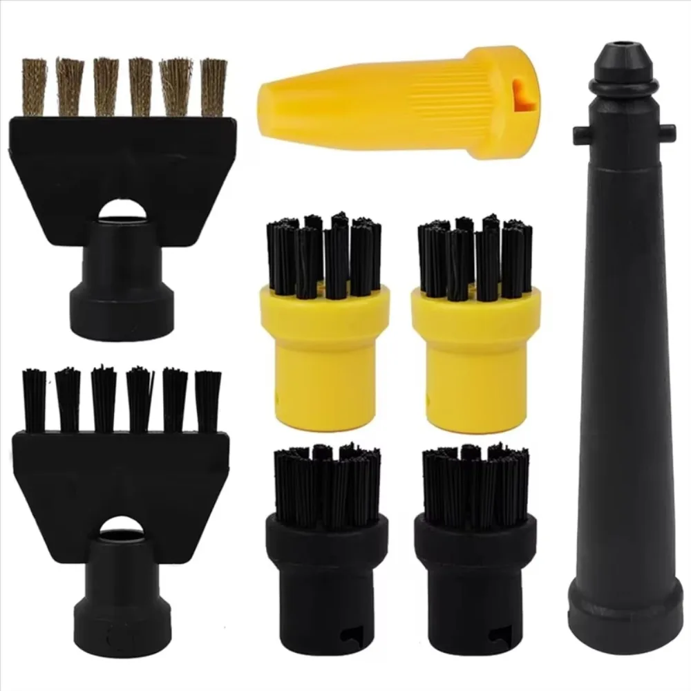 【UNIQUEMENT AVEC NOUVELLE OFFRE】Pièces de rechange pour nettoyeur vapeur, ensemble de 8 brosses à embout pour Karcher SC1 SC2 SC3 SC4 SC5, pour l'élimination des taches tenaces