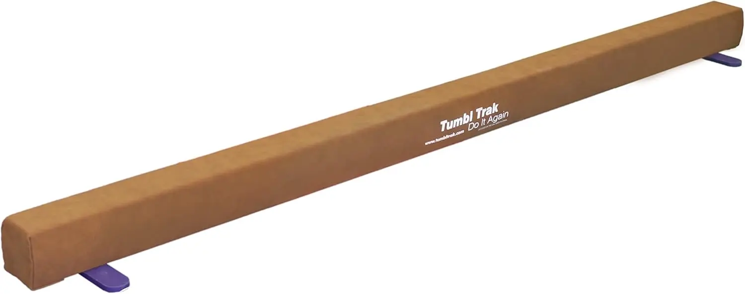 

Trak 8 Foot Addie Gymnastics Training Suede Balance Beam, High and Low Beam Gymnastics for Home