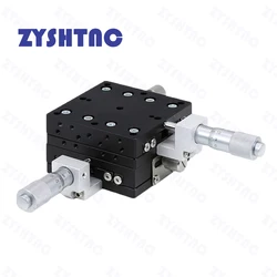 XY Axis 60*60mm Trimming Station Manual Displacement Platform Linear Stage Sliding Table XY60-C XY60-R,XY60-LM LY60 Cross Rail