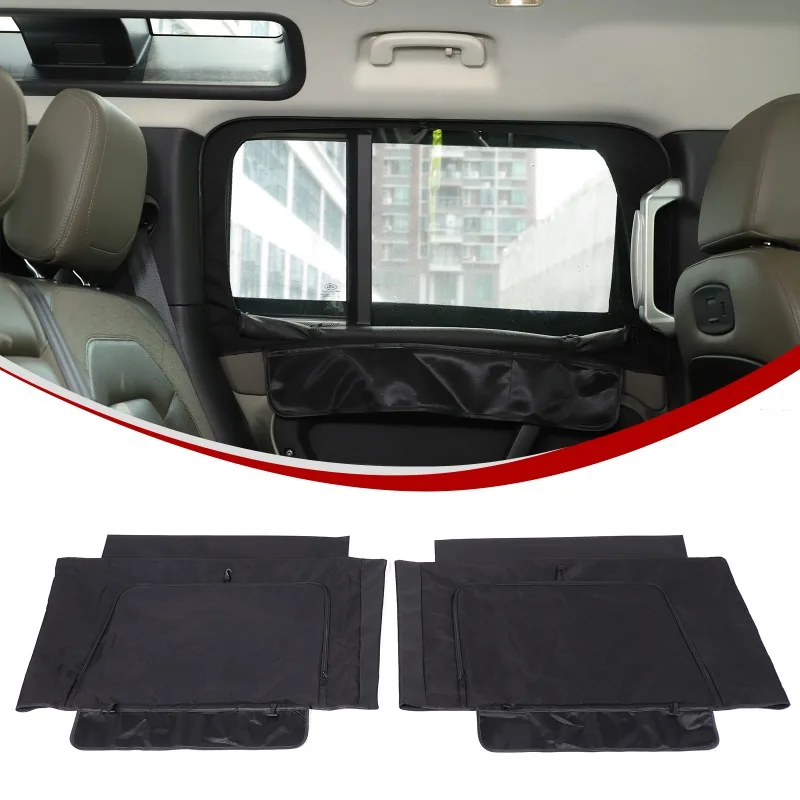 

2pcs For 2020+ Land Rover Defender 110/130 Rear Door Window Covers Windshield Sunshades Window Dust Cover Car Accessories
