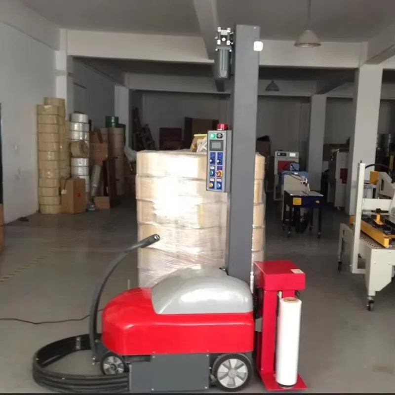 Pallet Stretch Wrapping Machine Quiet Running Design Customized Box Pallet Packing Reliable Durable Industrial