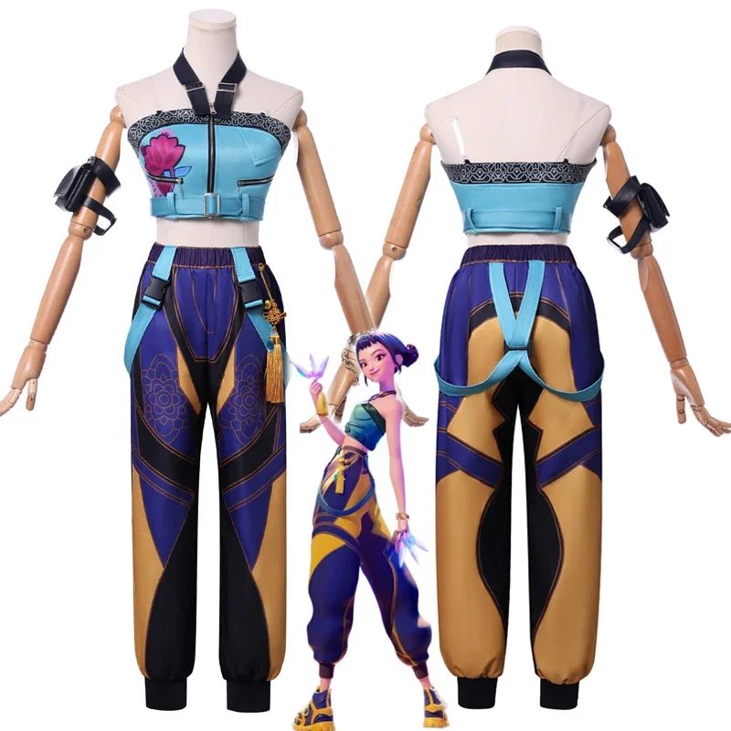 

Охотники на демонов Зои, карнавальный костюм, униформа, кольца охотничьиrix, серьги, реквизит для женщин и девочек, аниме, кино, фестиваль KPop, вечеринка на Хэллоуин