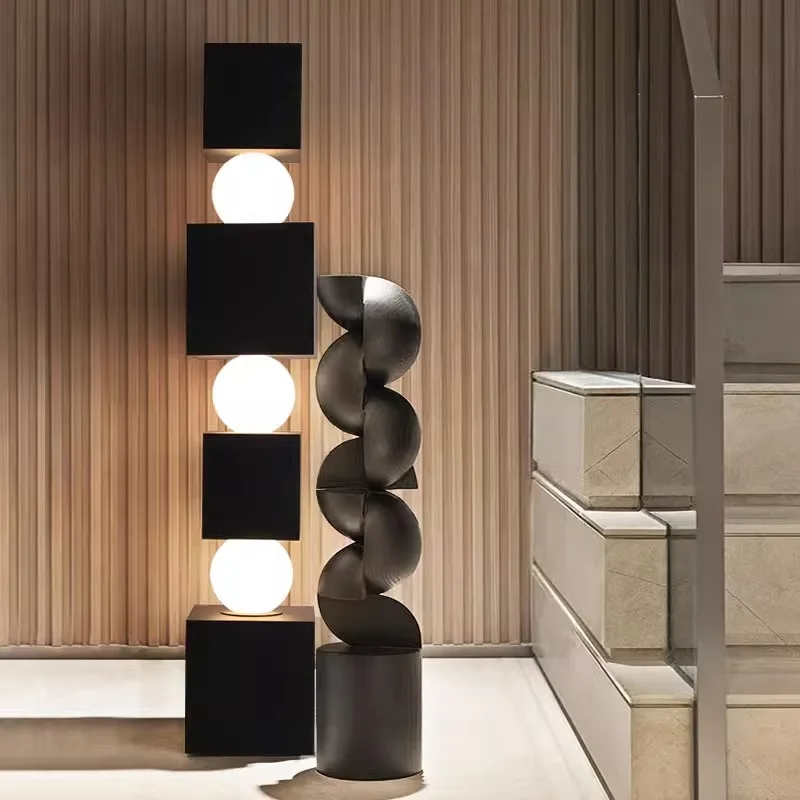 

Minimalist creative ornament decorative floor lamp living room sofa next to ambient floor lamp table lamp
