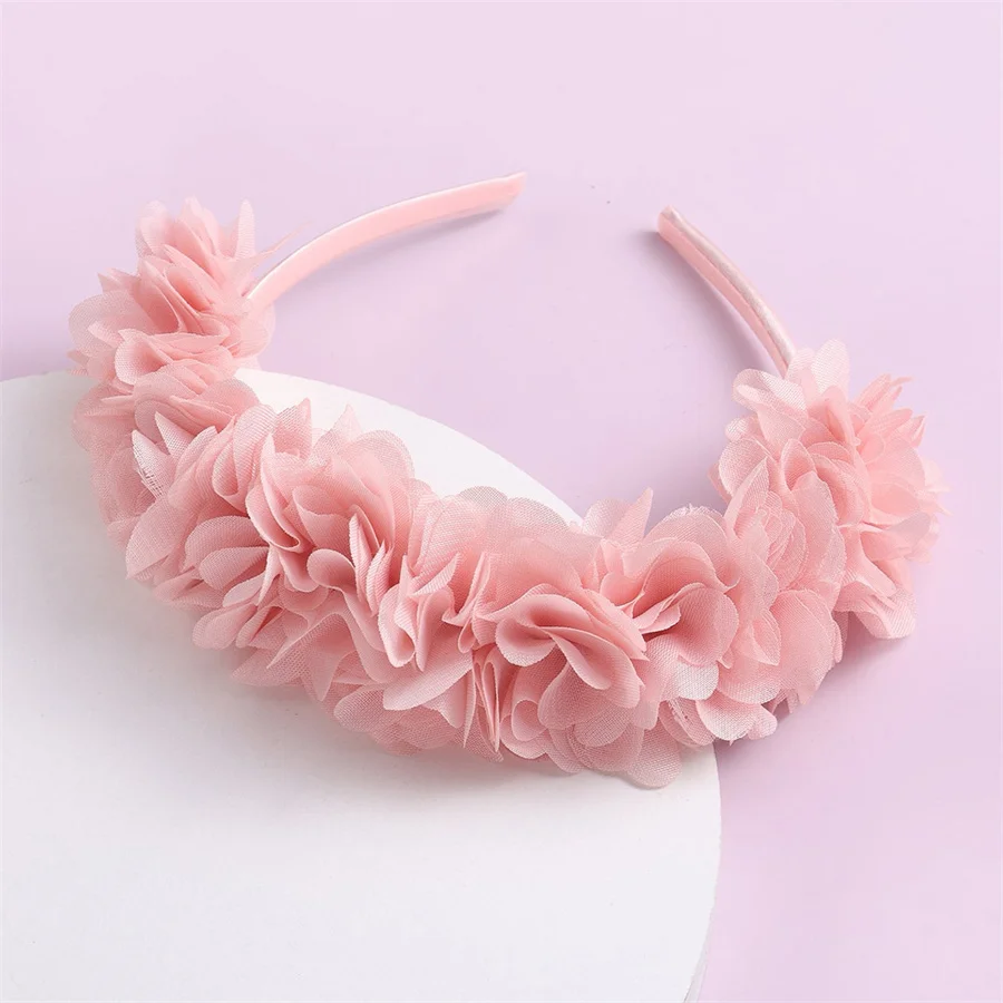 Bride Wedding Hairband Artificial Flower Crown Headband Hair Accessories Women Girls child Sweet Floral Hair Hoop Party Headwear