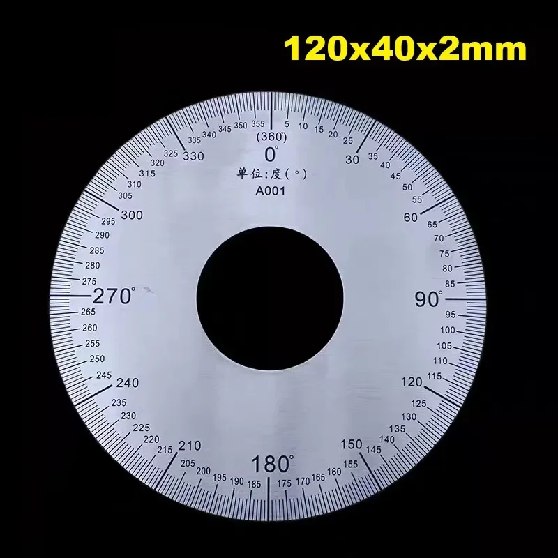 NEW Outer Diameter: 120mm Dial Angle Plate Handwheel Round Tool Bearing Angle Plate 120 # 40 # 2
