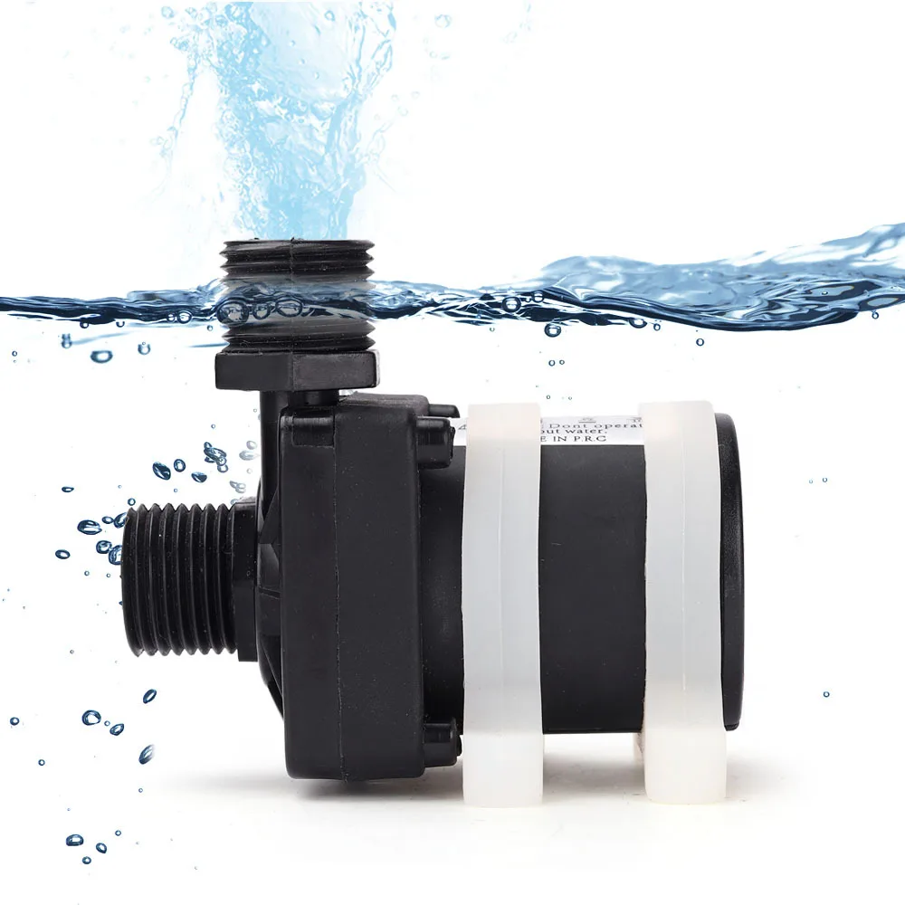 DC 12V/24V Brushless Booster Pump Multifunctional Submersible  Pump for Aquarium Fish Tank, Garden Fountain
