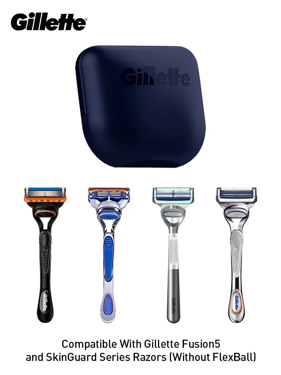 Gillette Rasierklingenkopf Reise-Schutzhülle Tragbar Mit Drainagelöchern Passend für Mach3 Fusion5 SkinGuard FlexBall Power Rasierer – Detail 10