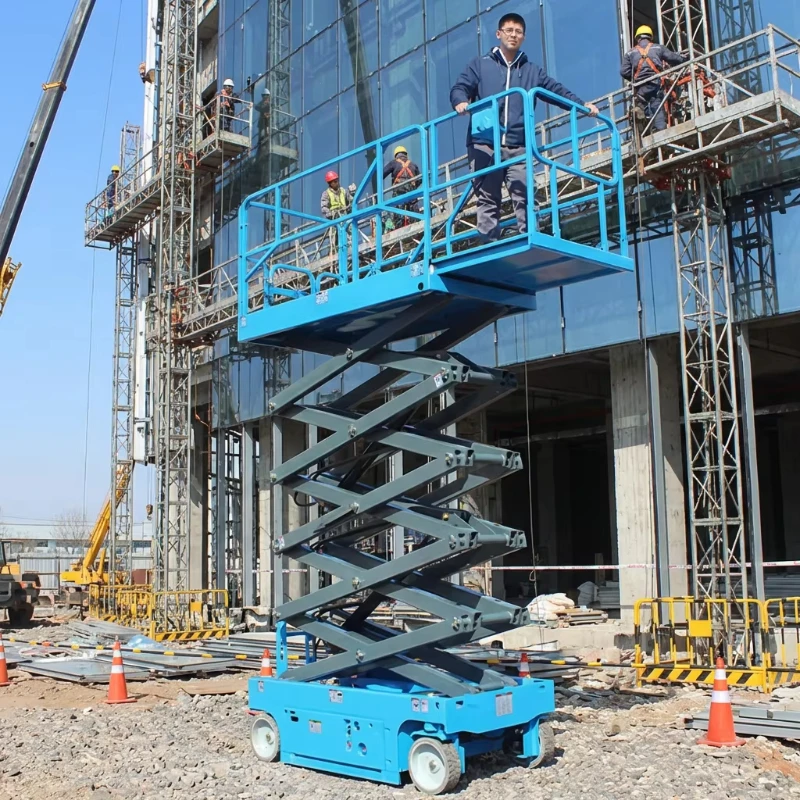 4-18m Self Propelled Mobile Aerial Work Lift Stable Hydraulic Scissor Outdoor High-rise Building Maintenance Platform