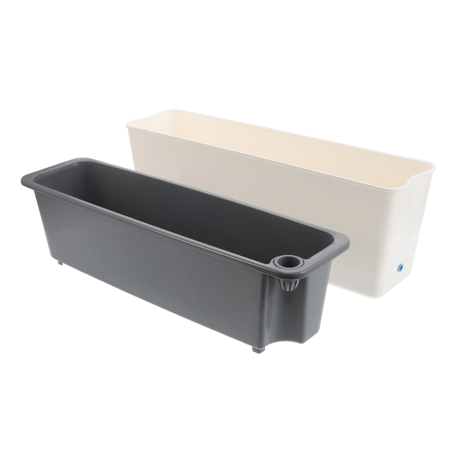 

Vegetable Planting Box Rectangular Plastic Water Storage Durable Decorative Garden Flower Pots Window Box Long Planter Plastic