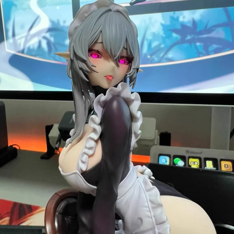 

Animester 1/6 Scale Maid Outfit Elf Hiver Pvc Anime Figure In Stock With Replaceable Face Collectible Toy Figurine Birthday Gift