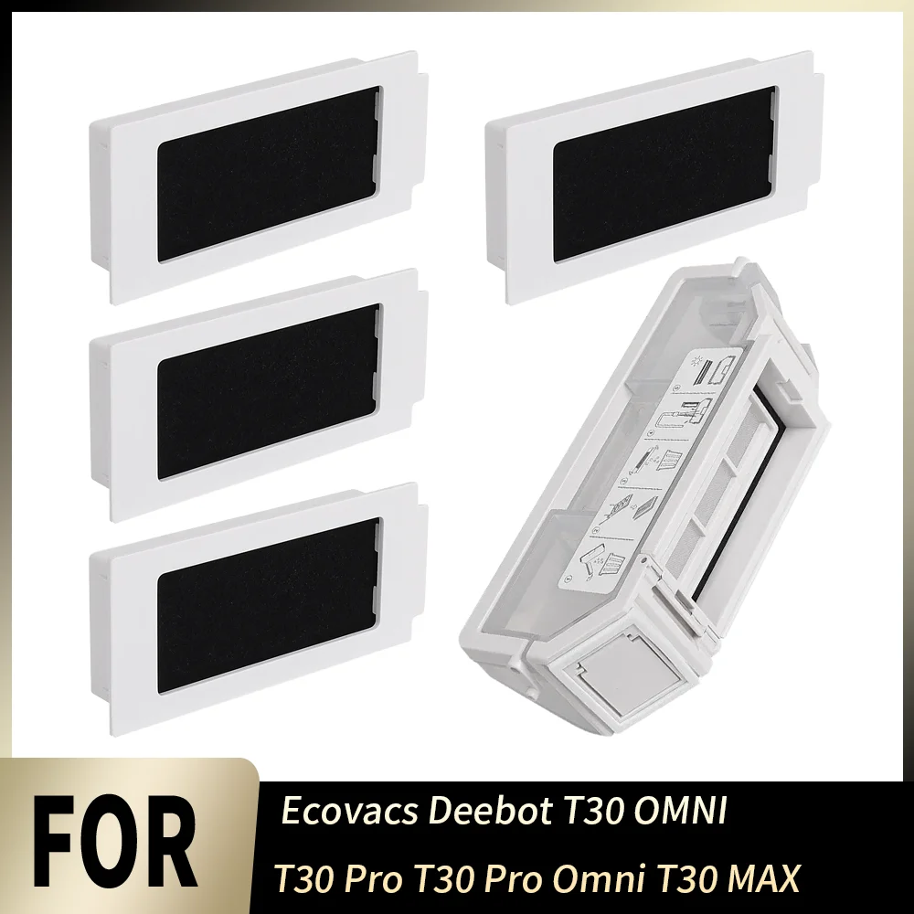 Dust Box Filter Part For Ecovacs Deebot T30 OMNI T30 Pro T30 Pro Omni T30 MAX Robot Vacuum Cleaner Trash Dust Box Accessories