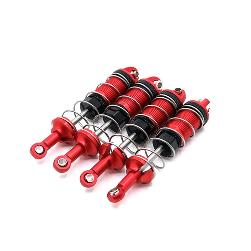 4Pcs Metal for HBX 16889 16889A 16890 16890A SG1601 SG1602 1/16 RC Car Upgrade Parts Accessories,Red