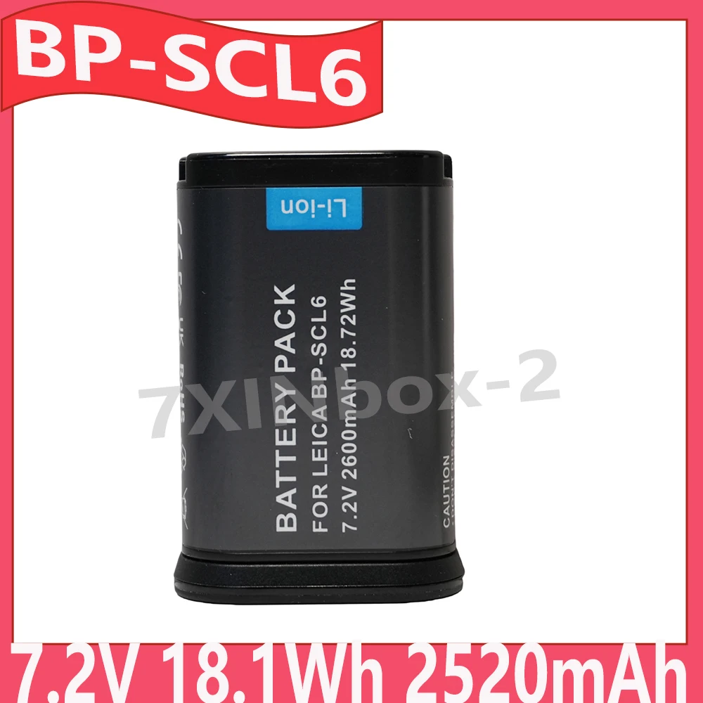 

LC-SCL6 BCSCL4 BP-SCL6 7.2V 18.1Wh 2520mAh Сменный аккумулятор повышенной емкости для Leica Q2, Q3, SL2, SL2S 19 531 Совершенно новый