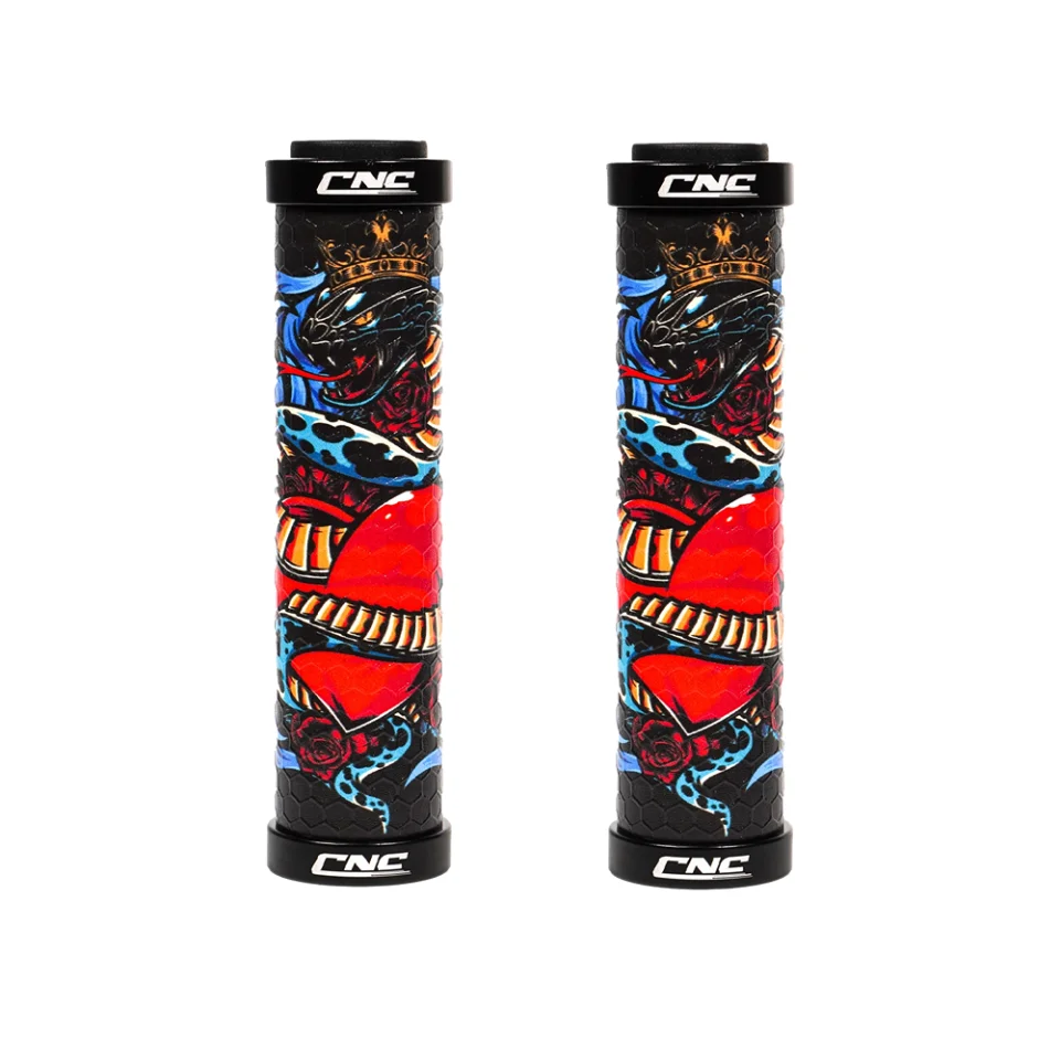 

SUNTNUR 3D Silicone Lock On Handlebar Grips Mtb Accessories