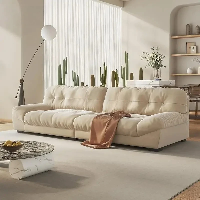 

New Suede Fabric Sofa Solid Color Elastic Pet-Proof Slipcover For Living Room Furniture Couch Minimalist Light Luxury