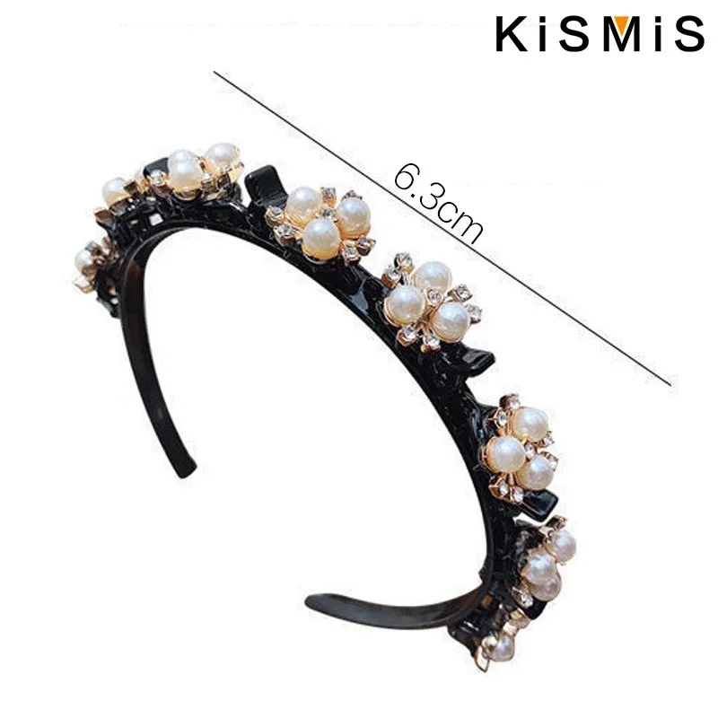 Elegant Anti-Slip Sports Headband for Women Double Bangs Hair Clip Accessories Fashion Hairband