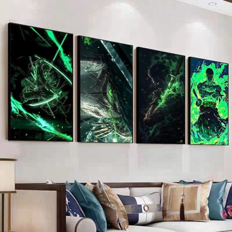 Цельный-Ророноа-Зоро-художественная-картина-на-холсте-hd-постеры-печать-фреска-домашний-настенный-эстетический-декор-для-комнаты