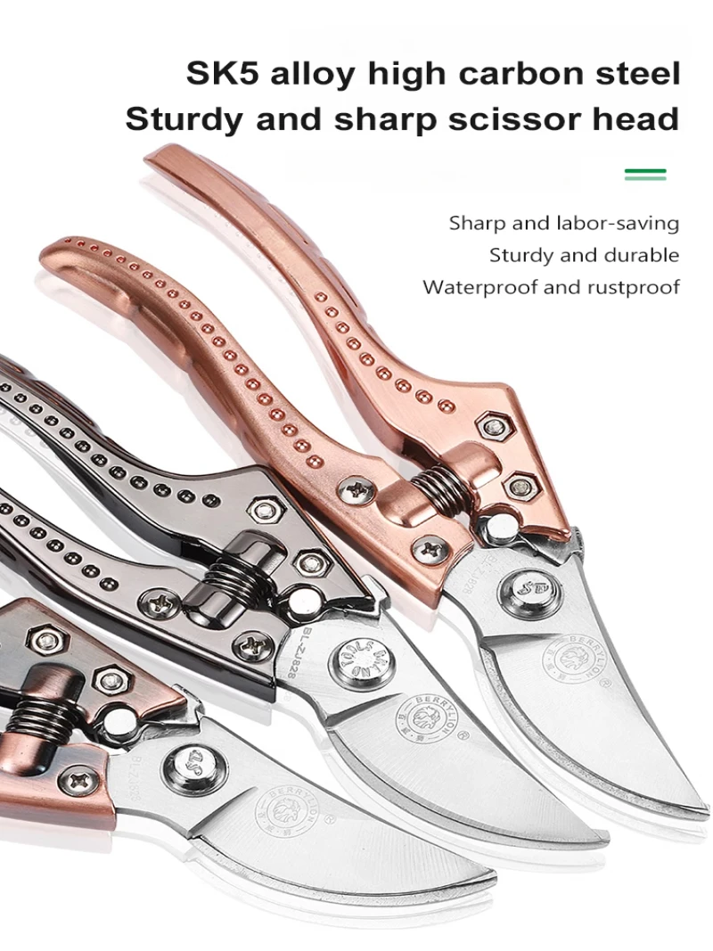 Garden Labor-Saving Fruit Branch Scissors - Multifunctional Pruning Shears, Sharp for Fruit Trees & Flowers, Anti-Slip