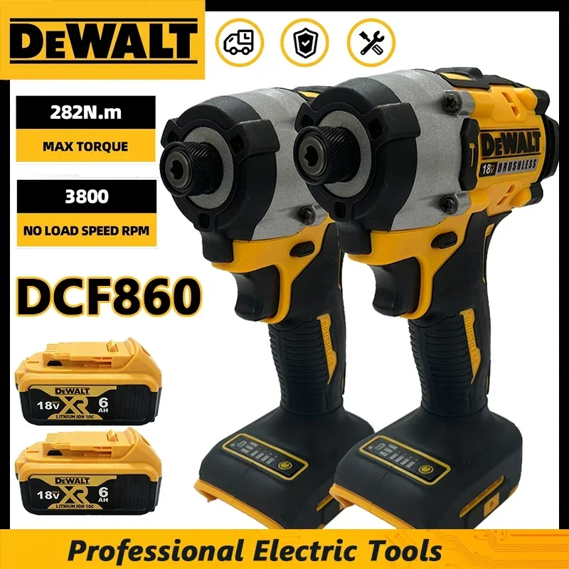 Dewalt DCF860 Cordless Compact Drill / Driver 18V Brushless Electric Drill Screwdriver Rechargeable Power Tools DCF850 Upgraded