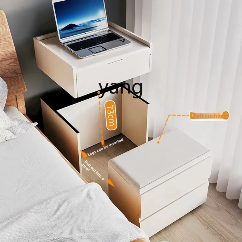 yjq intelligent electric lift bedside table dresser integrated simple modern makeup table