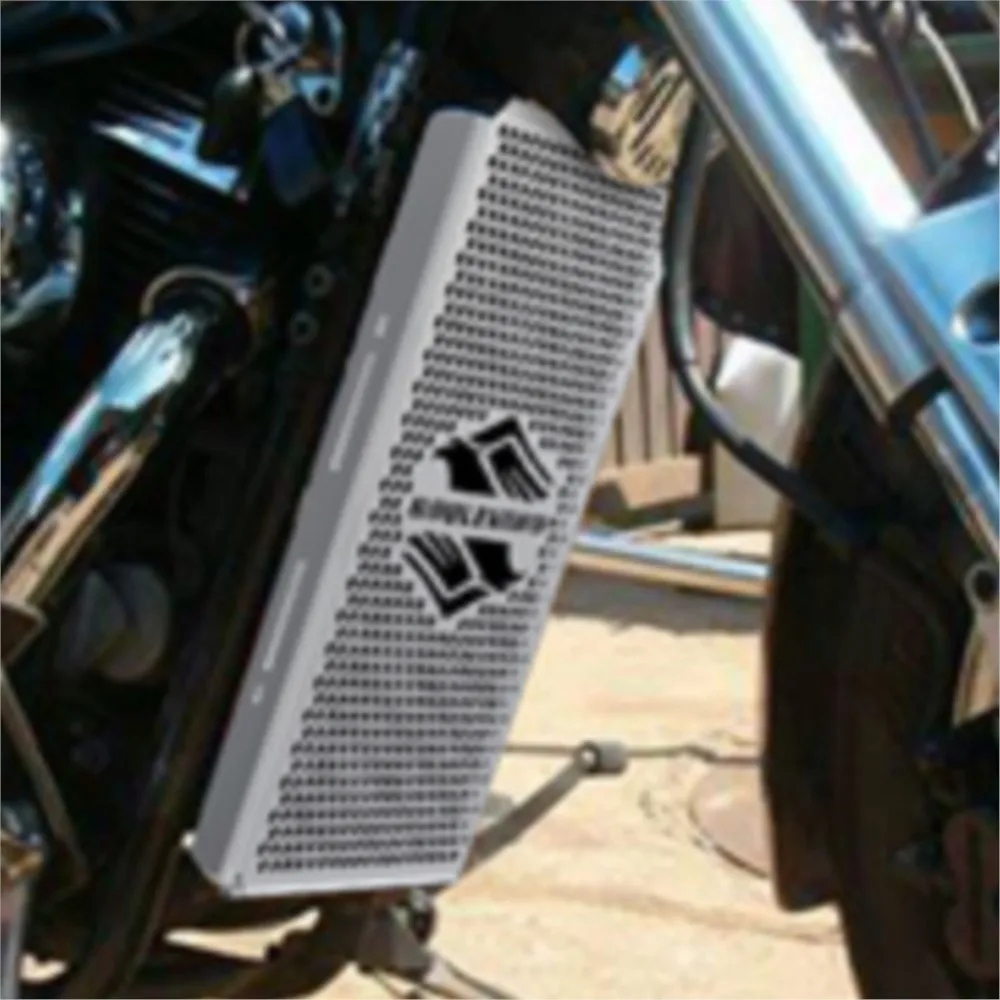 For Suzuki VZ800 Boulevard C50 M50 Intruder VL800 Volusia Motorcycle Thicken Inlay Chrome Radiator Grill Cover Guard Protector