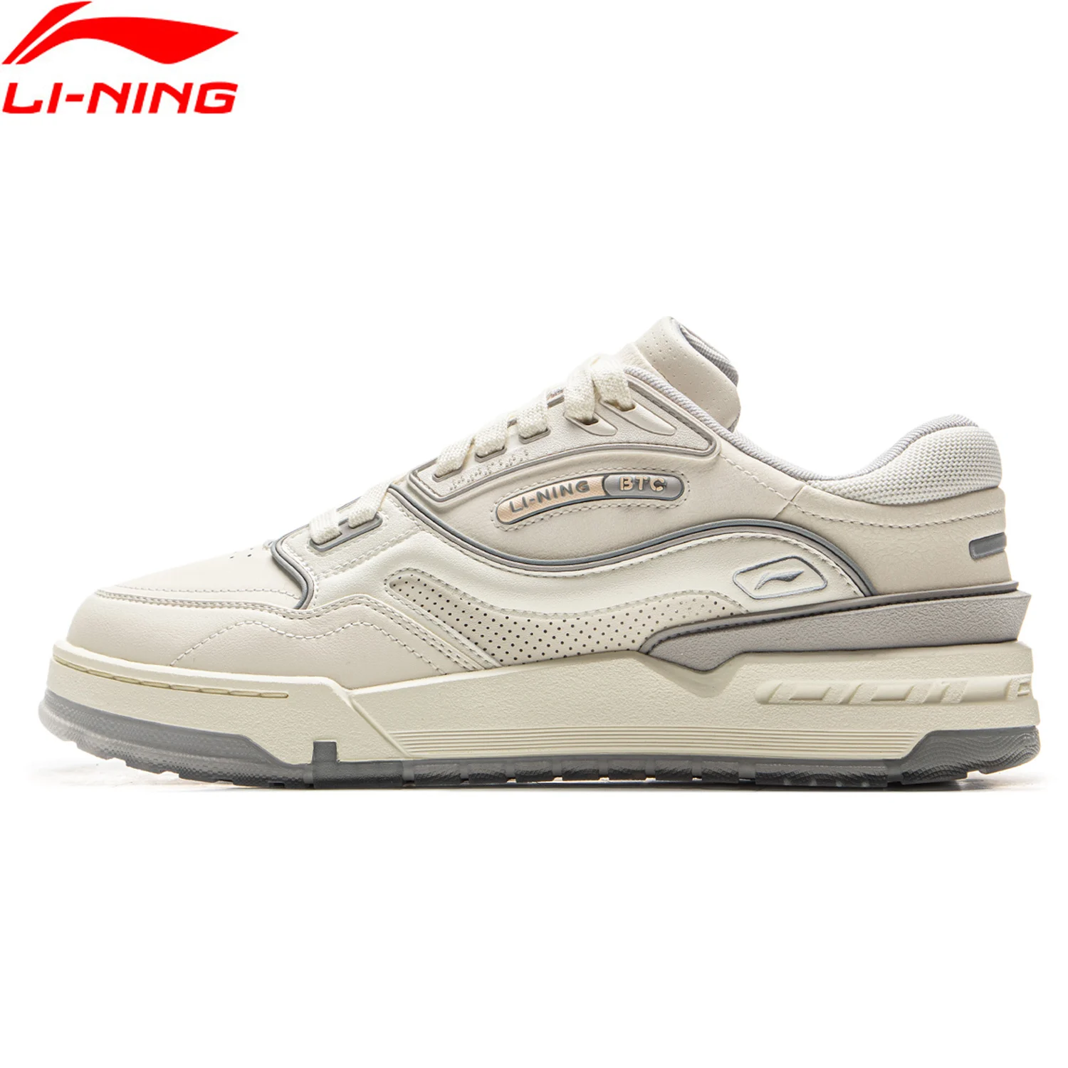 Li-Ning Unisex 001 BTC 3 Lifestyle shoes Cushion Lightweight Retro Fashionable LiNing Men Women Classic Casual Sneakers AGCV281