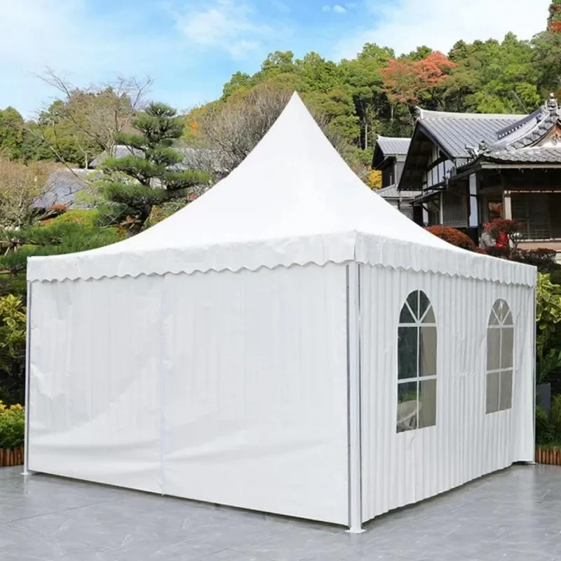 Beautiful 10x10M European-Style Pagoda Tent outdoor Exhibition Canopy Party Sunshade Big Trade Show Tent For Wedding Events