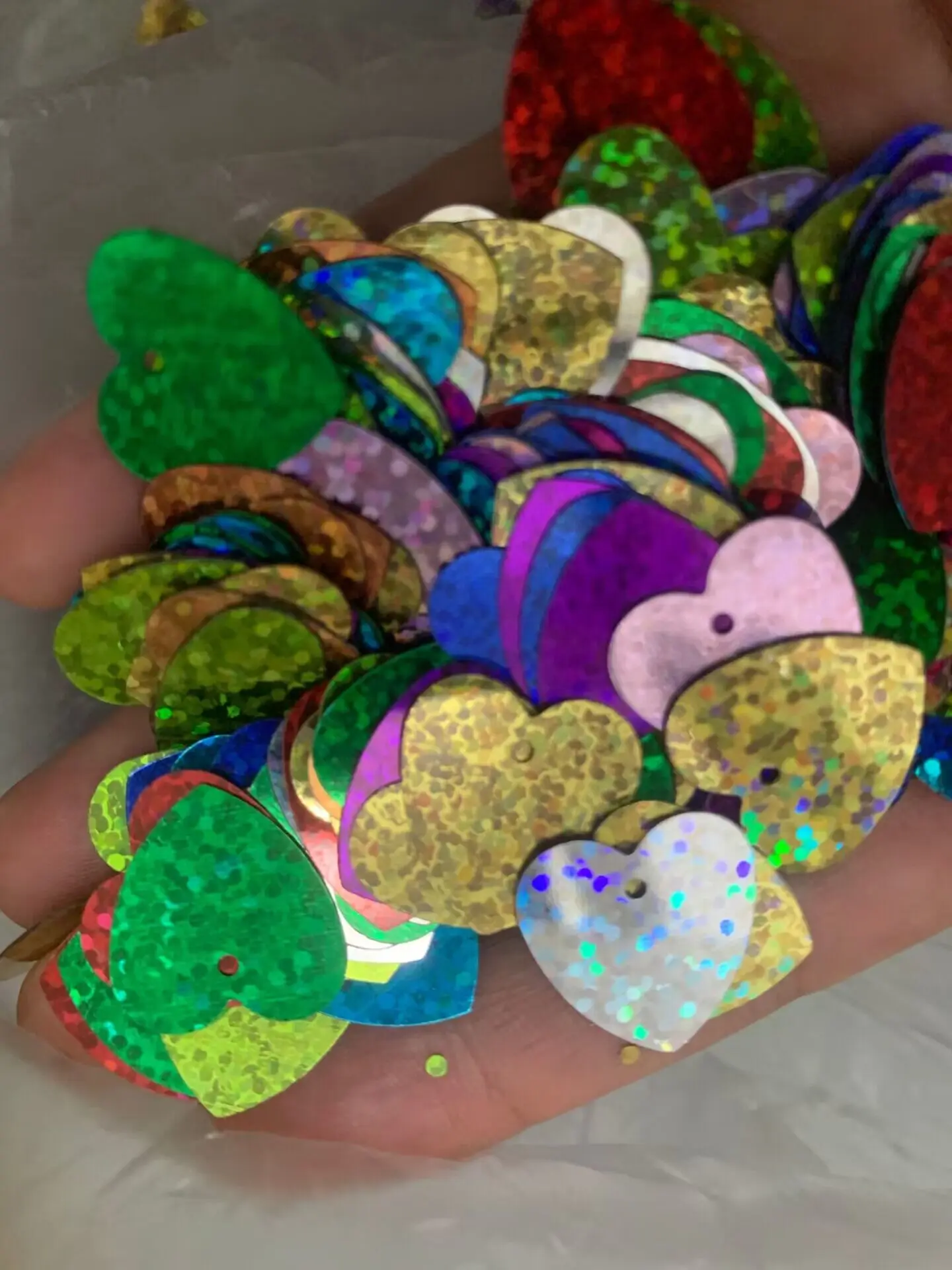 Laser Sequins Heart and Flowers Mixed Color Paillettes DIY Sewing Wedding Craft Clothing Lentejuelas Clothes Accessories