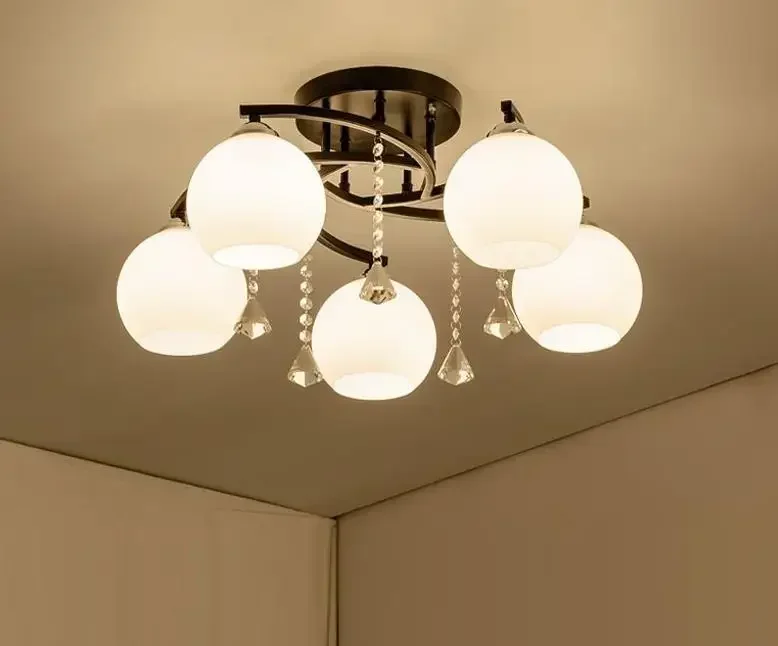 Modern simple crystal decoration ceiling lamp children bedroom creative modeling ceiling lamp furniture lamp lighting