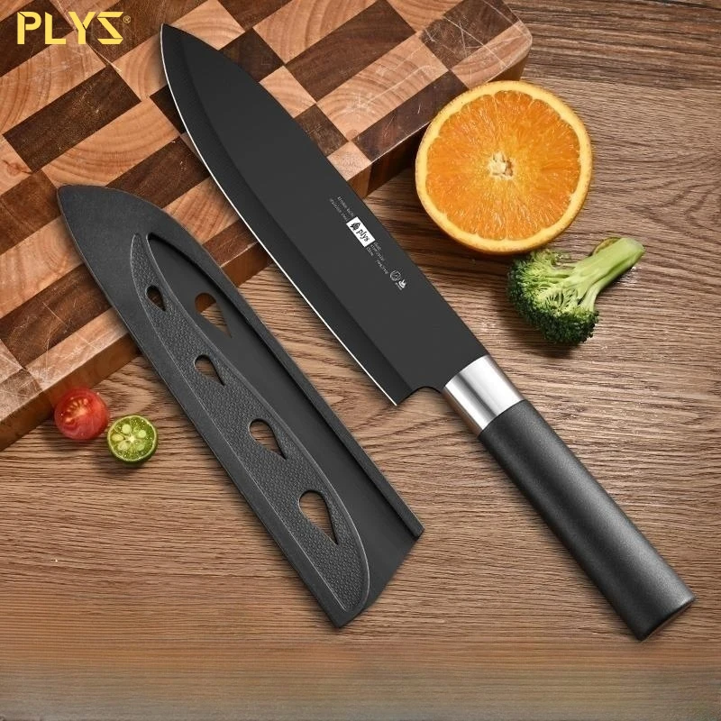 PLYS - Japanese Sushi Chef\'s Knife Salmon Slicing Knife Fish Raw Stainless Steel Kitchen Meat Cutting Cooking Knife