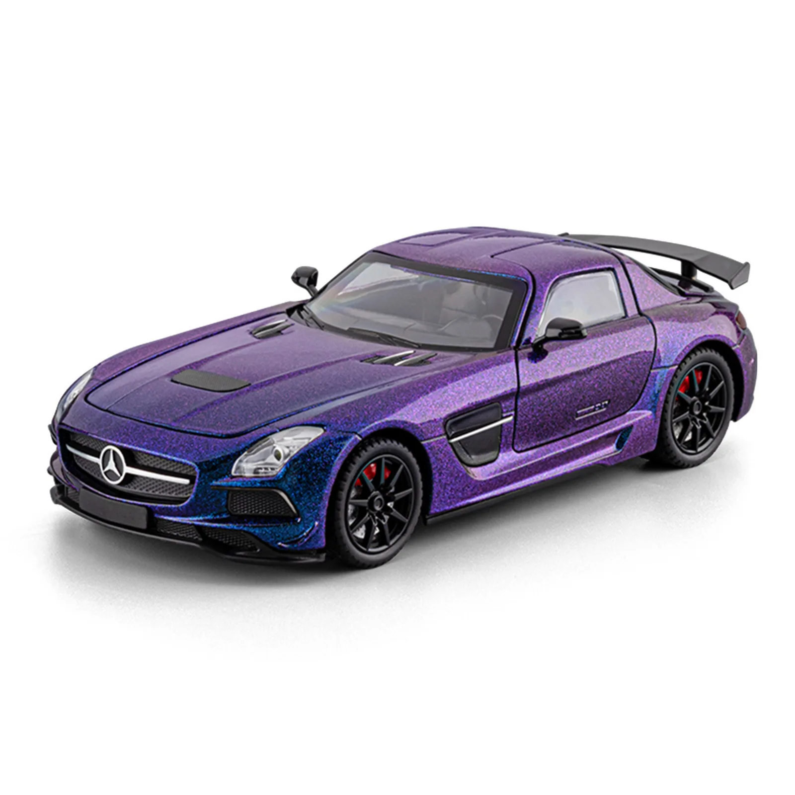 1: 24 Ben SLS AMG samochód sportowy symulacja model samochodu ze stopu zabawka dla dzieci chłopiec urodziny ozdoba