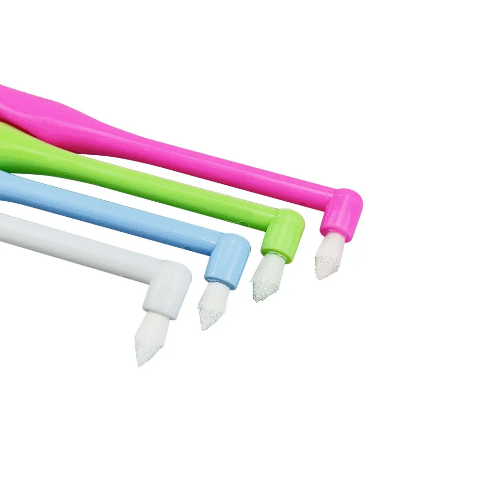 

4pcs Tuft Toothbrush Tufted Brush End-Tuft Interspace Brush Soft Trim Toothbrush Single Tufted Toothbrush Interdental Oral Care