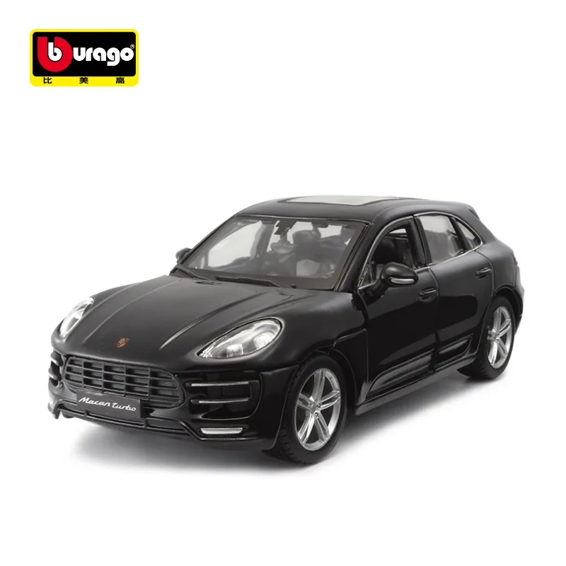 1:24 Bburago Porsche Macan Model  Die Cast Sports Car Alloy Car Collection Toy Luxury Vehicle Ornament Boy Birthday Gift