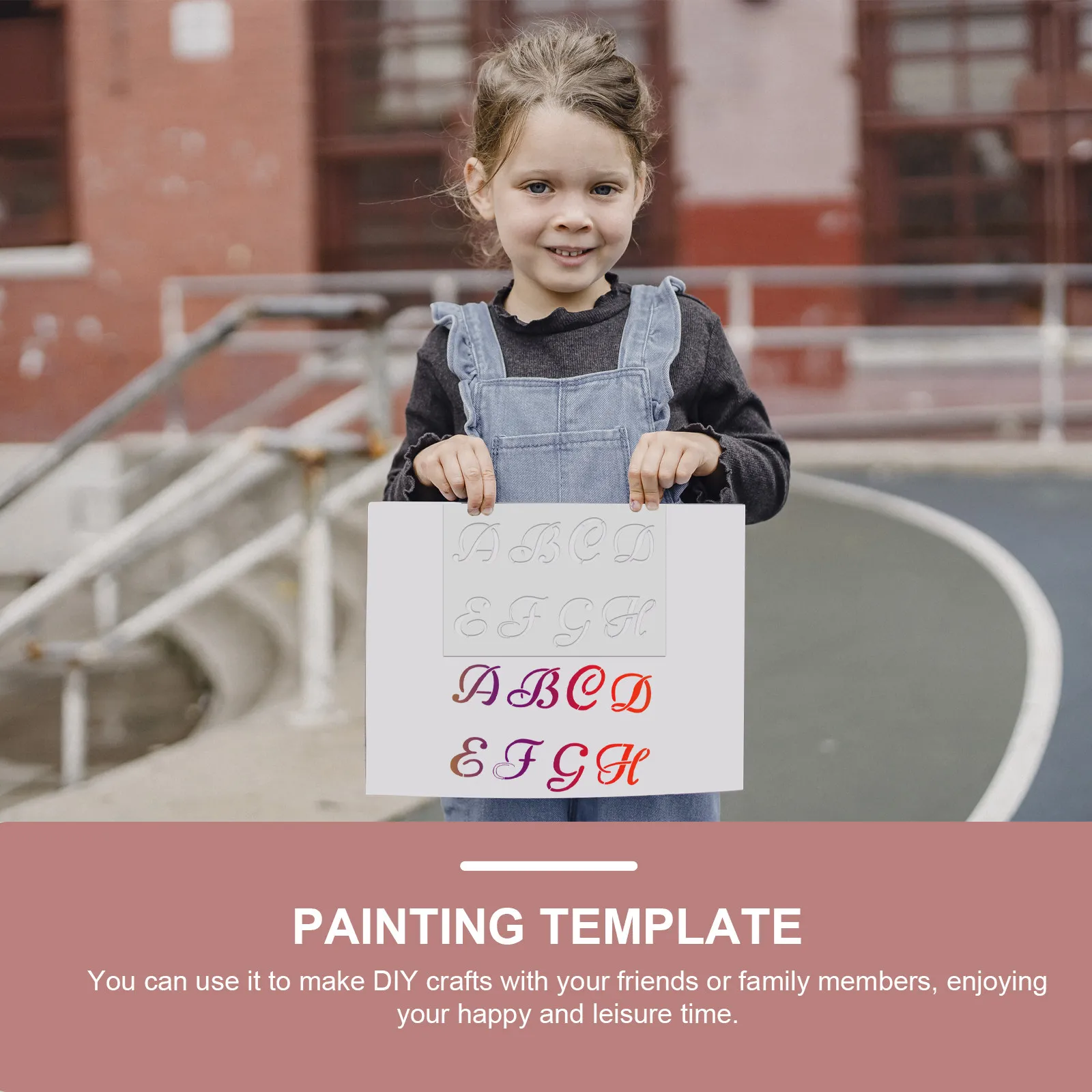 40Pcs Hollow Drawing Stencil Painting Template Reusable DIY Craft Wall Door Sign Letter Number Symbol Spraying Drawing Supplies