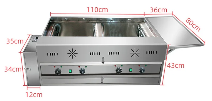 شواية دجاج كهربائية صناعية ممتازة 2025 - شواية فحم تجارية شديدة التحمل للمطبخ الصيني
