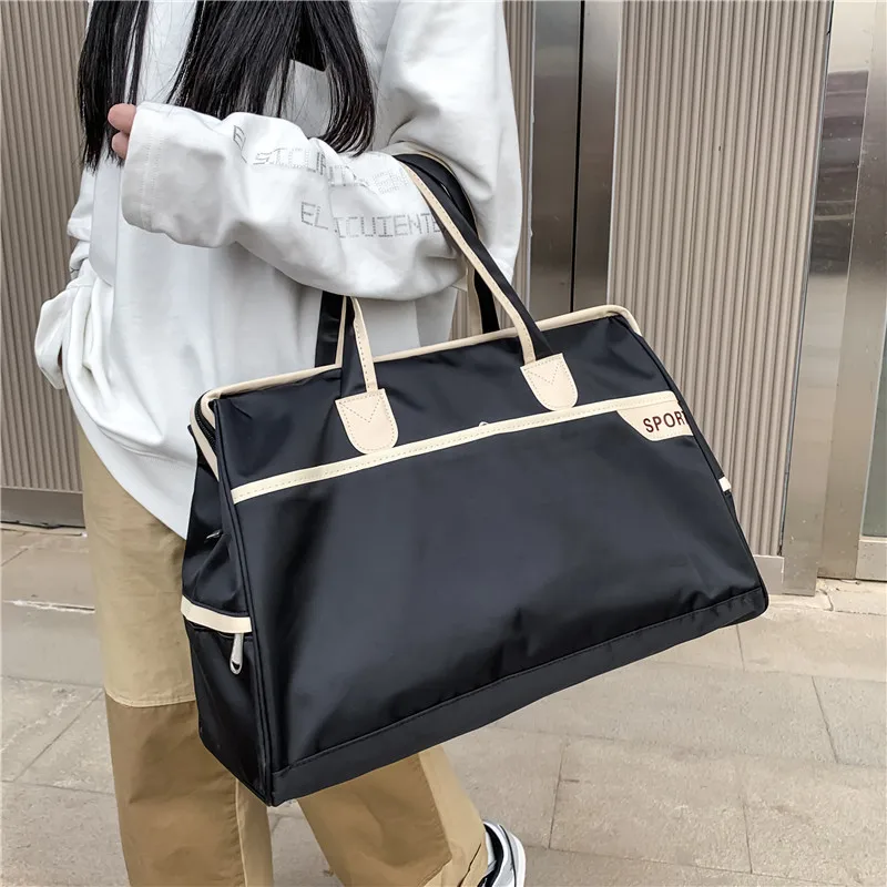 Short-distance Travel Bag Female Single Shoulder Carrying Large Capacity Fashion Korean Version Travel Bag Male Travel Luggage