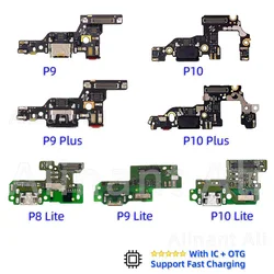 Aiinant conector de placa de cargador USB, puerto de carga rápida, Cable flexible, piezas de repuesto For Huawei P8 P9 P10 Lite Plus 2016 2017