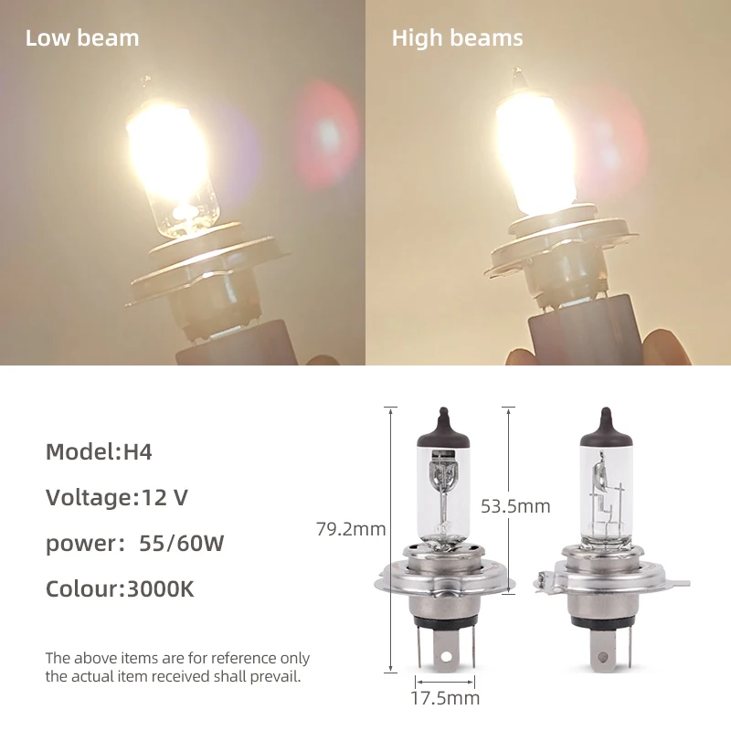 12 فولت 80 واط 100 واط عالية الطاقة 9007 مصباح هالوجين PX29T مصباح سيارة ضوء لمبة 3000 كيلو الأصفر الكوارتز الزجاج مصباح هالوجين لمبات